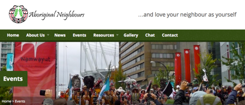 Aboriginal Neighbours Screenshot. http://aboriginalneighbours.org/